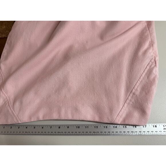 Talbots Italian Flannel Midi Skirt Womens Size 14W Wool Slit Lined Pink Career - Picture 5 of 9
